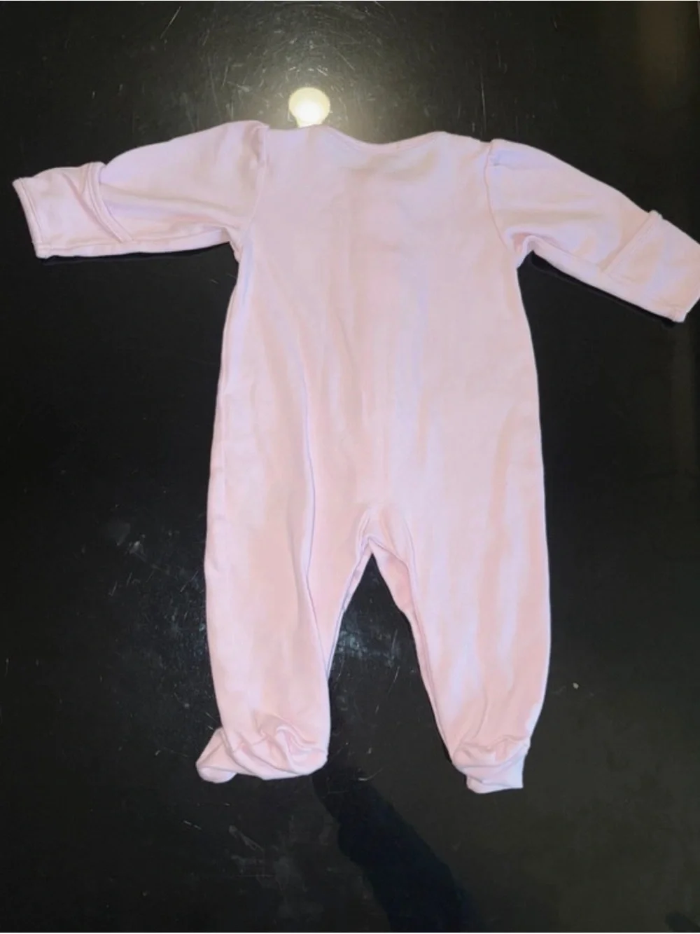 Kissy Kissy Pale Pink Footed One-Piece Romper